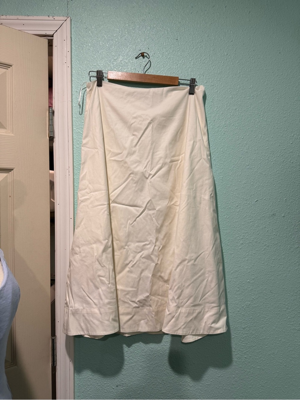 Reformation Cream A-Line Midi Skirt